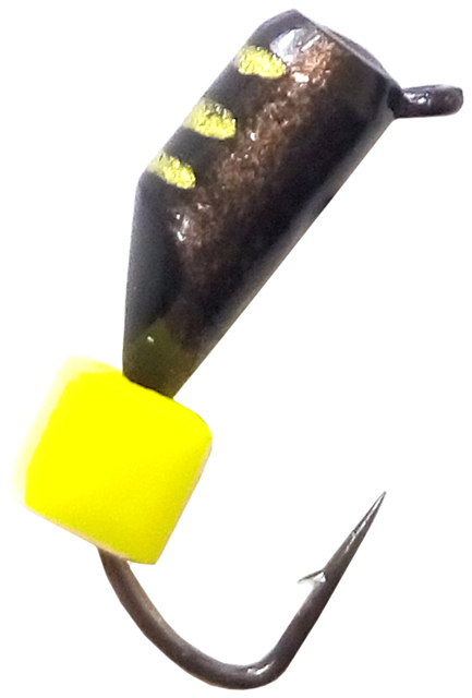 Мормышка вольфрамовая "Безнасадка" (Олта), кубик сырный, 2,5мм